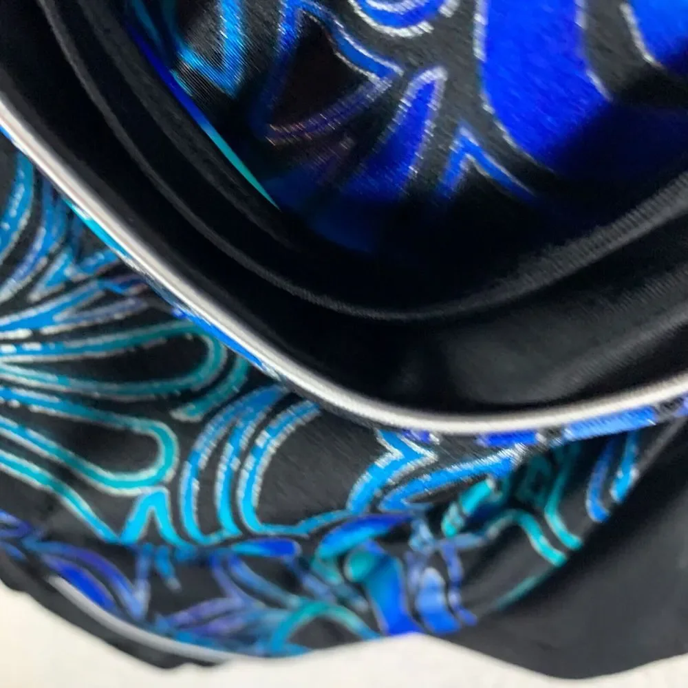 Swim Solutions Women's‎ 24W Blue Paisley Triple Tier Tank One Piece Swimsuit NWT - Picture 3 of 9